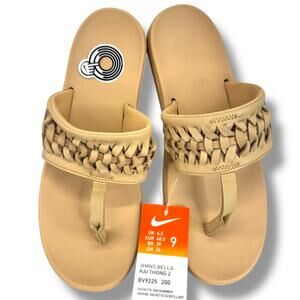 Nike Womens Bella Kai Thong 2 Size 9 NWT BV9225 Vachetta Tan